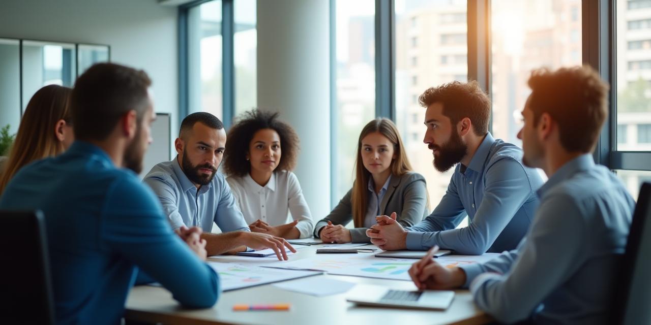 Apex consultants collaborating in a modern office
